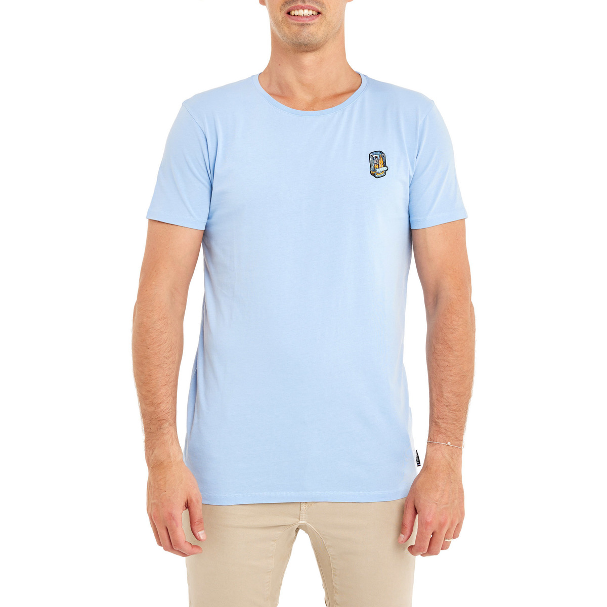 Vêtements Homme Moschino contrast logo T-shirt Pullin T-shirt  PATCHCANNED Bleu
