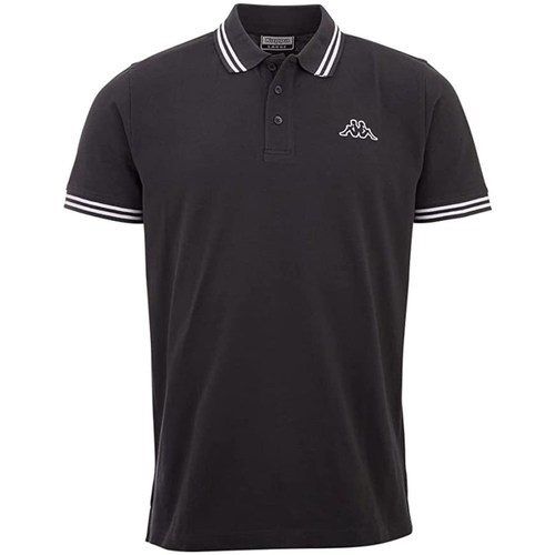 Vêtements Homme T-shirts manches courtes Kappa Polo Shirt Noir