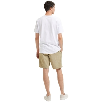 Selected Noos Pan Linen T-Shirt - Bright White Blanc