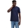 Vêtements Homme T-shirts & Polos Selected Noos Pan Linen T-Shirt - Navy Blazer Bleu