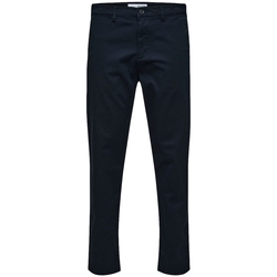 Vêtements Homme Pantalons Selected Noos Slim Tape New Miles Pants - Dark Sapphire Bleu