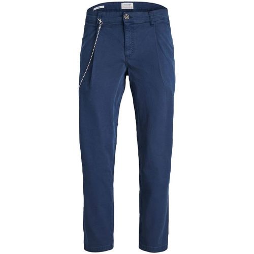 Vêtements Homme Pantalons Jack & Jones 12229582 BILL FREFFIE-NAVY BLAZER Bleu