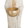 Maison & Déco Statuettes et figurines Ixia Statue moine bouddhiste 25 cm Blanc