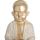 Maison & Déco Statuettes et figurines Ixia Statue moine bouddhiste 35 cm Blanc