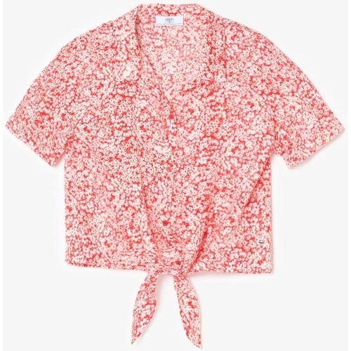 Vêtements Fille Débardeurs / T-shirts sans manche Yves Saint Laureises Top coxiegi à motif floral rouge Rouge