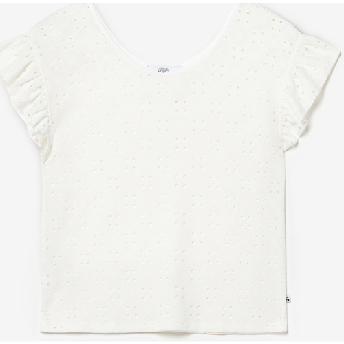 Vêtements Fille Type de bout T-shirt Frankiegi Rose Clairises Top pedrinagi blanc Blanc