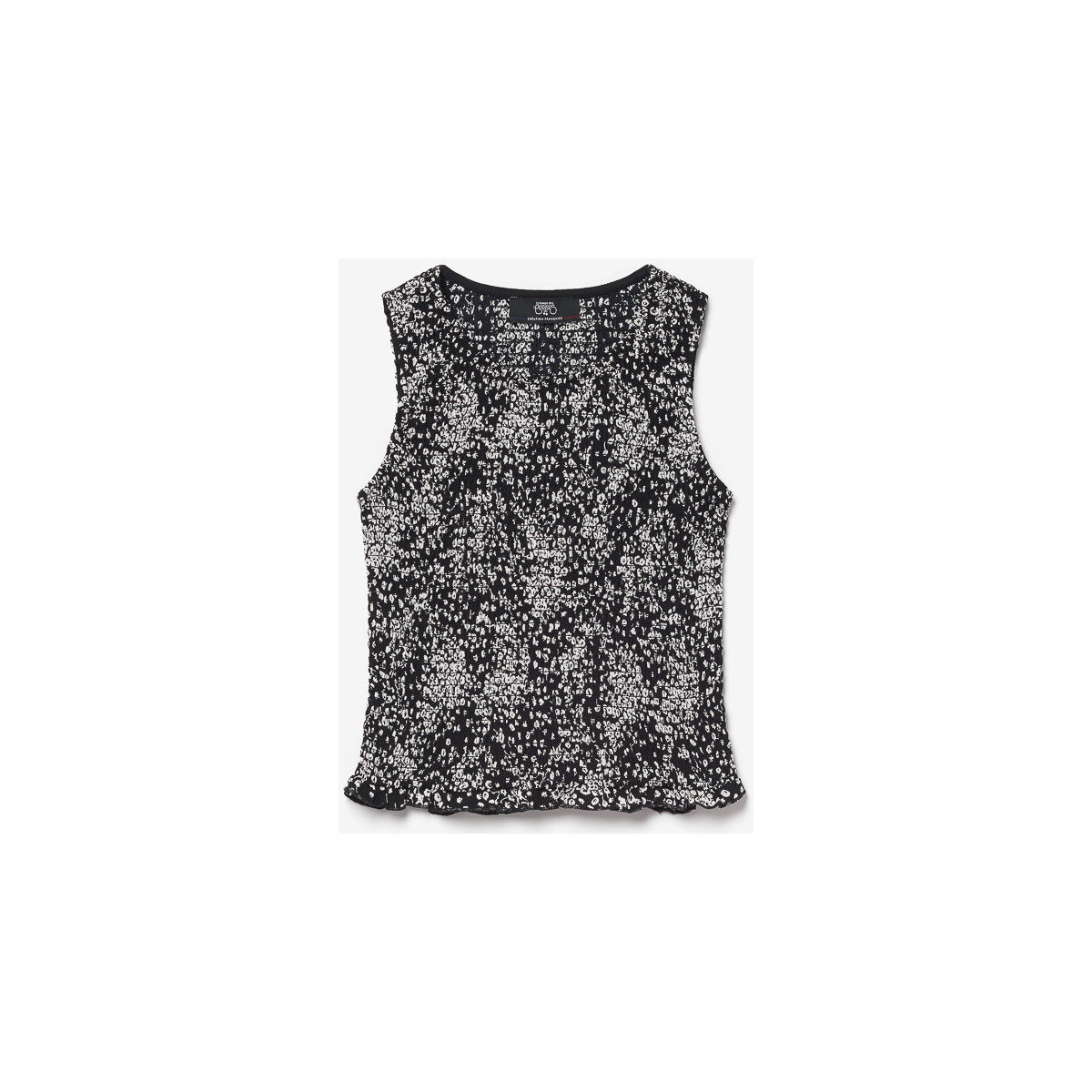 Vêtements Fille Débardeurs / T-shirts sans manche Le Temps des Cerises Top veronicgi à motif floral noir et blanc Noir