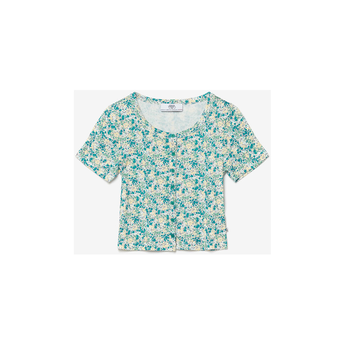 Vêtements Fille T-shirts & Polos Le Temps des Cerises Top yzygi à motif floral vert Bleu