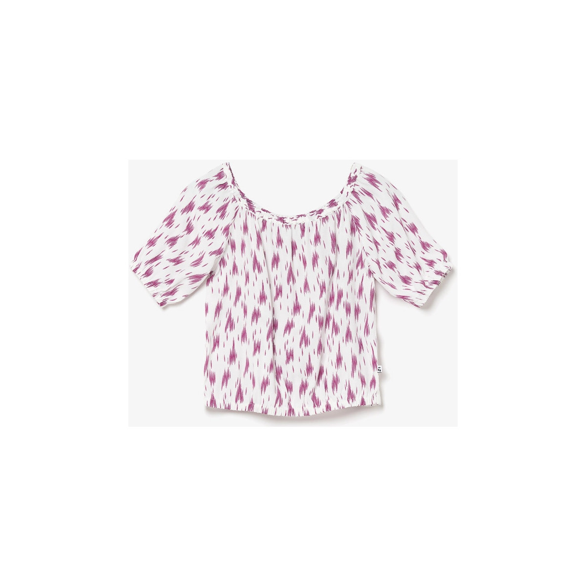 Vêtements Fille Débardeurs / T-shirts sans manche Le Temps des Cerises Top court jilogi à motif violet Rose