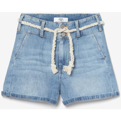 Vêtements Fille Shorts / Bermudas Brunello Cucinelli tie-waist sleeveless knitted dress Short loona en jeans bleu clair Bleu
