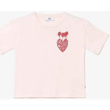 Vêtements Fille T-shirts & Polos Le Temps des Cerises T-shirt palmagi rose clair Rose
