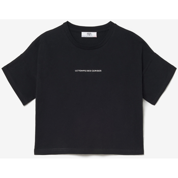 Vêtements Fille T-shirts & Polos T-shirt Vinagi Noirises T-shirt vinagi noir Noir