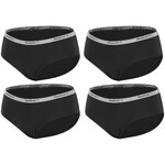 Pack de 4 Boxers Microfibre Noir XS