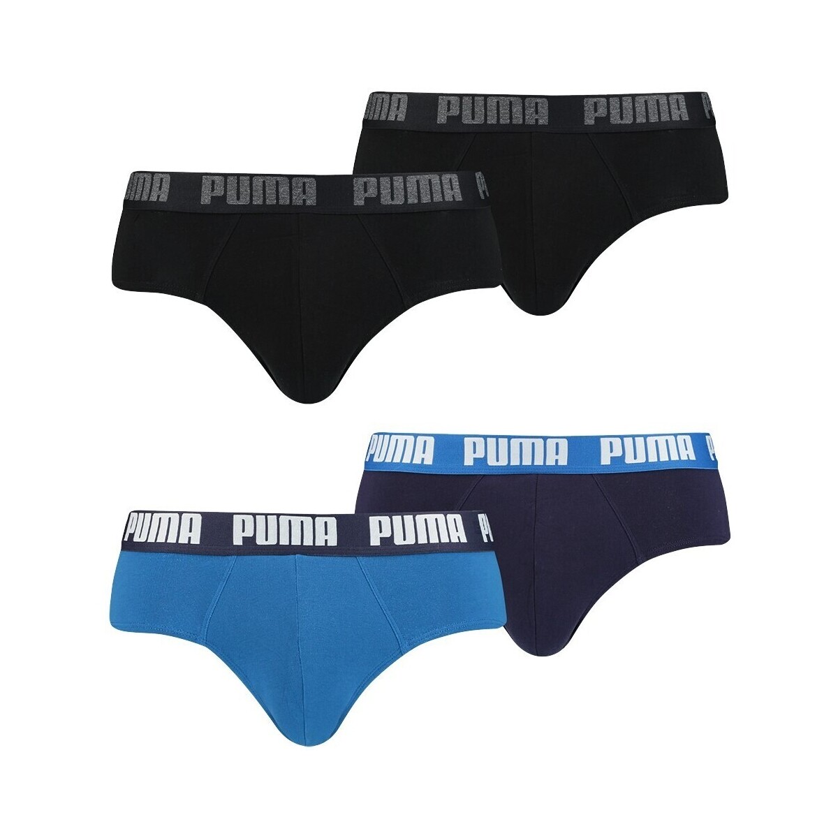 Sous-vêtements Homme Boxers Puma Pack de 4 BASIC Multicolore