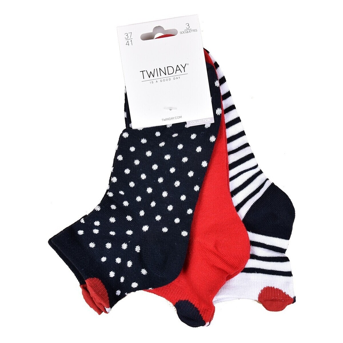 Sous-vêtements Femme Chaussettes Twinday Pack de 6 Paires Noeud 3D 235064 Multicolore