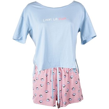 Vêtements Femme Pyjamas / Chemises de nuit Ozabi LITTLE UNICORN LINE MC03 BL Bleu