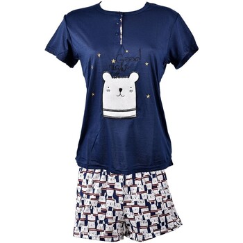 Vêtements Femme Pyjamas / Chemises de nuit Ozabi SARA LINE 369 BL Bleu