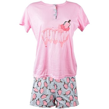 Vêtements Femme Pyjamas / Chemises de nuit Ozabi SARA LINE 374 RO Rose