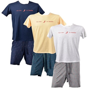 pyjamas / chemises de nuit ozabi  premium fmf homewear hc04 pack de 3 