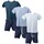 Vêtements Homme Pyjamas / Chemises de nuit Ozabi Premium FMF HOMEWEAR HC14 Bleu Bleu