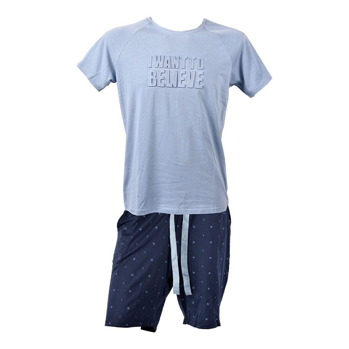 Vêtements Homme Pyjamas / Chemises de nuit Ozabi Premium FMF HOMEWEAR HC14 Bleu Bleu