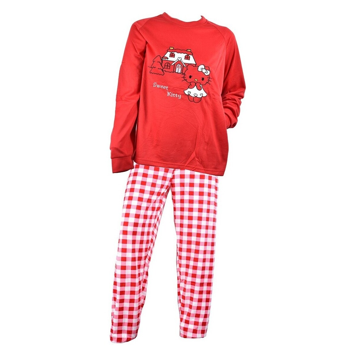 Vêtements Femme Pyjamas / Chemises de nuit Ozabi Long SWEET SECRET Q1551 SWEETTY ROU S Rouge