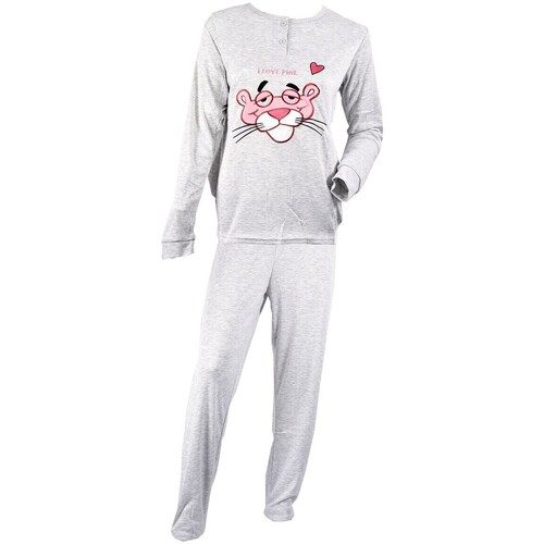 Vêtements Femme Pyjamas / Chemises de nuit Ozabi Long SWEET SECRET C1520 LOVE PINK GR Gris