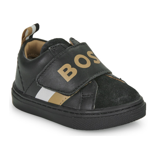 Chaussures Garçon Baskets basses BOSS J09202 Noir