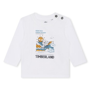 Vêtements Garçon T-shirts manches courtes Timberland T60005-10P-B Blanc