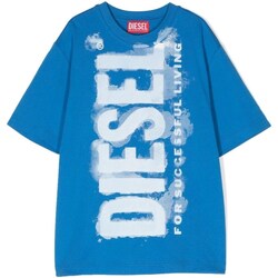 Vêtements Garçon T-shirts manches courtes Diesel J01131-KYAR1 Bleu