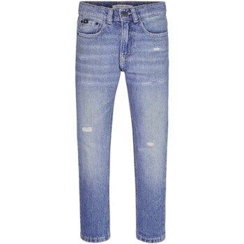 Vêtements Garçon Jeans Platinum droit Calvin Klein Jeans Platinum IB0IB01550 Bleu