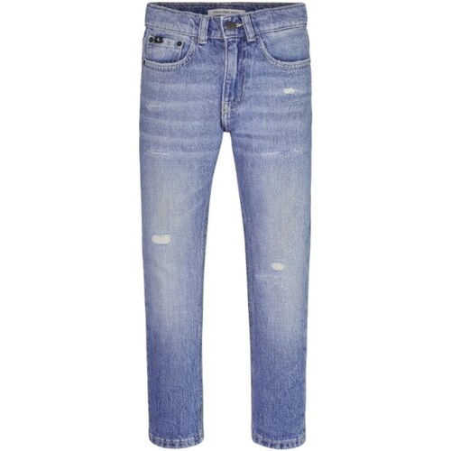 VêBenetton Garçon Jeans droit Calvin Klein Jeans IB0IB01550 Bleu
