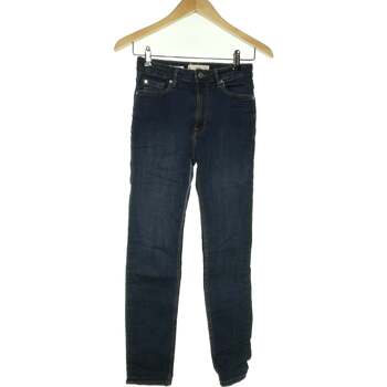 Vêtements Femme Jeans Long Mango jean droit femme  34 - T0 - XS Bleu Bleu