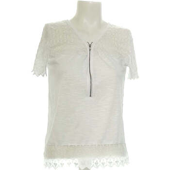Vêtements Femme Tops / Blouses The Kooples Top Manches Courtes  34 - T0 - Xs Blanc