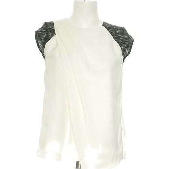 Vêtements Femme alexander mcqueen harness blouson jacket Dkny top manches courtes  34 - T0 - XS Blanc Blanc