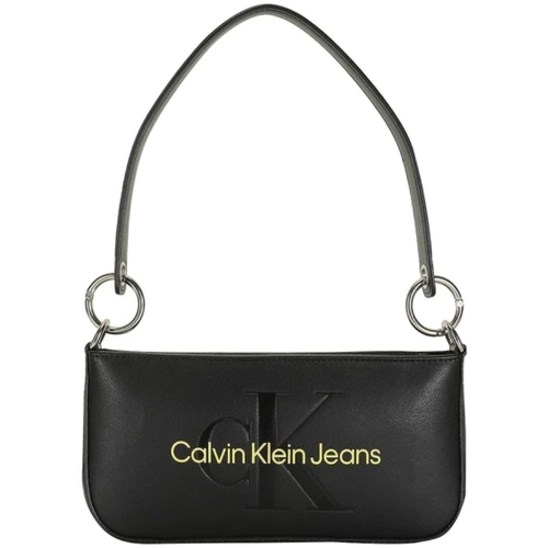 Calvin Klein Jeans Sac Porte Epaule Calvin Klein Ref 59211 0GN Noir 25*12*4  cm Noir - Livraison Gratuite | Spartoo ! - Sacs Sacs porté épaule Femme  65,52 €