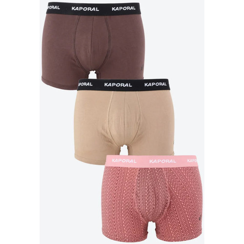 Sous-vêtements Homme Slips Kaporal - Lot de 3 boxers - multicolore Marron