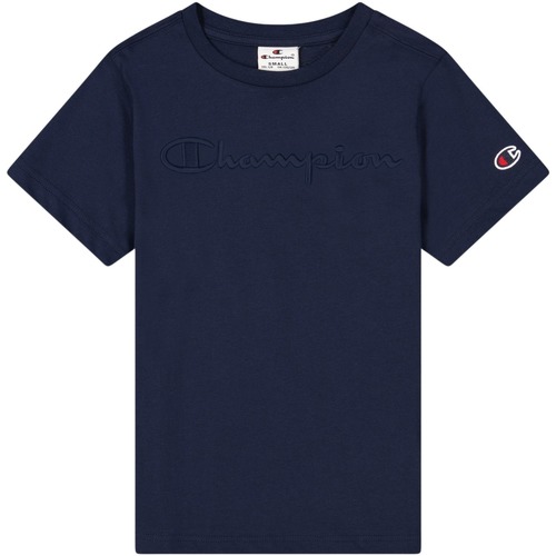 Vêtements Garçon Mot de passe Champion T-shirt enfant  Cml Logo Bleu