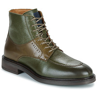 Chaussures Homme Boots Pellet BASTIEN Veau lisse brosse olive / veau graine olive