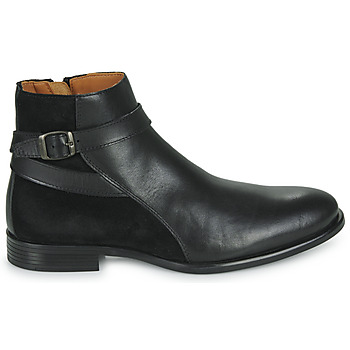 Chaussures Homme Boots Pellet ELLIOT Veau lisse brosse / velours noir 