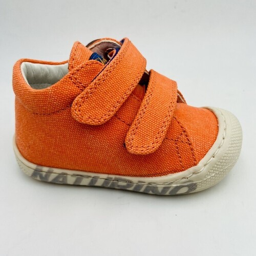 Chaussures Enfant Baskets mode Naturino CHAUSSURE BB DOUBLE VELCROS Orange