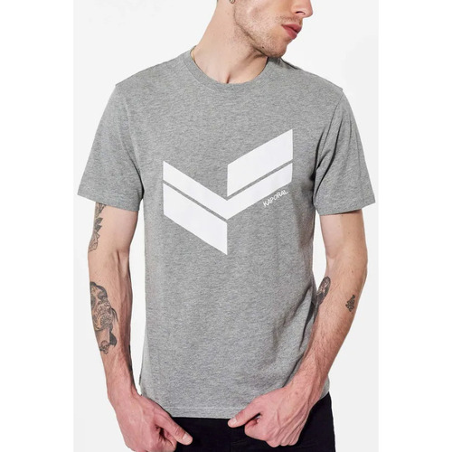 Vêtements Homme T-shirts manches courtes Kaporal - T-shirt col rond - gris Gris