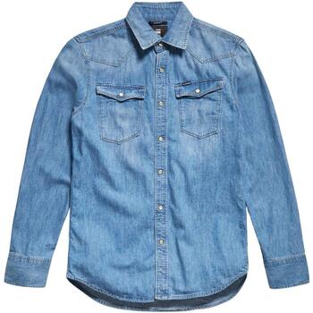 Vêtements T-shirts jacket manches courtes G-Star Raw  Bleu