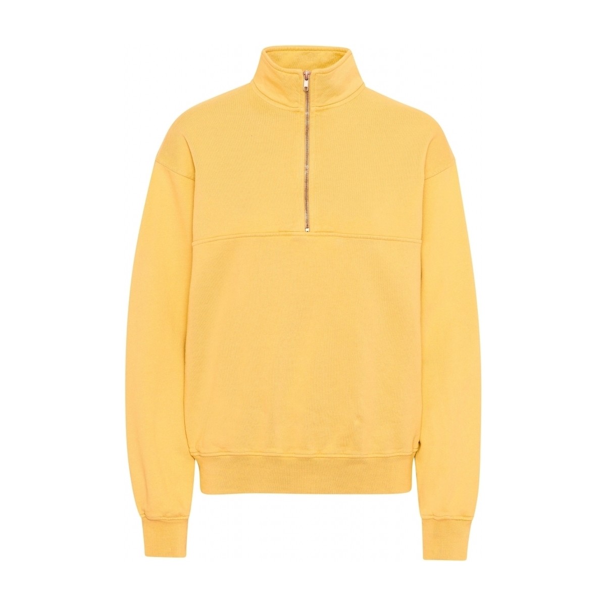 Vêtements Sweats Colorful Standard Sweatshirt 1/4 zip  Organic lemon yellow Jaune