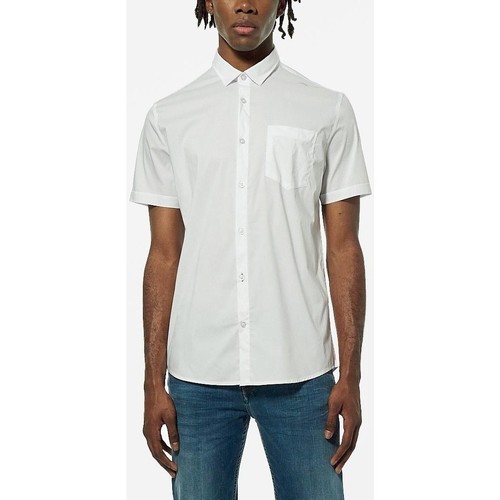 Kaporal - Chemise manches courtes - blanche Blanc - Livraison Gratuite |  Spartoo ! - Vêtements Chemises manches courtes Homme 34,77 €