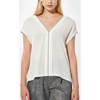 Vêtements Femme Standed collar down jacket Kaporal - T-shirt décolleté en v - blanc Blanc
