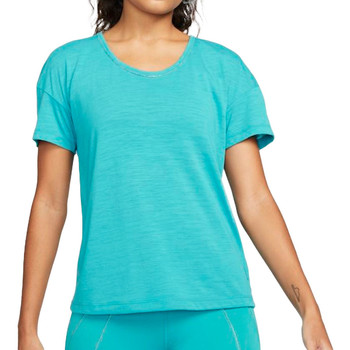 Vêtements Femme T-shirts manches courtes Nike 852416-001 DD5798-356 Bleu