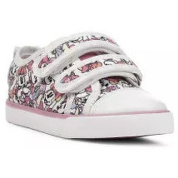 Chaussures Fille Baskets mode Geox KILWI MINNIE WHITE/MULTICOLOR Multicolore
