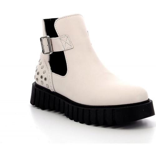 Chaussures Femme Boots Kickers Kick Fantasy Blanc