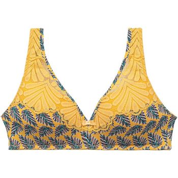 Sous-vêtements Femme Triangles / Sans armatures Pomm'poire Soutien-gorge sans armatures coque souple jaune Turlututu jaune